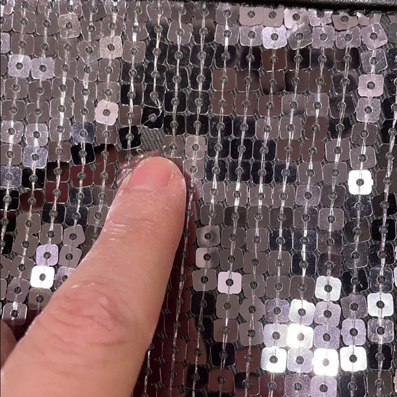 Coach Pewter/gunmetal sequined wristlet - Picture 11 of 12